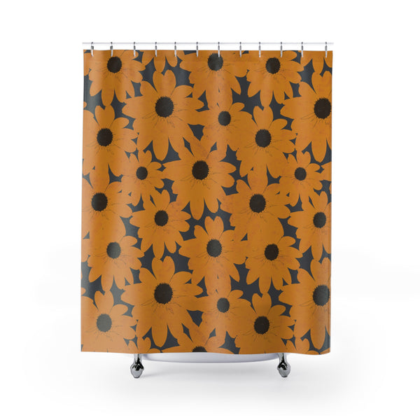 Yellow Flower / Black Eyed Susan Print Shower Curtain