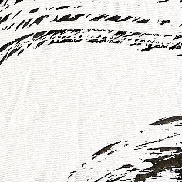 Bold Black and White Contemporary Ink Art Shower Curtain