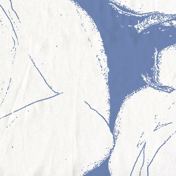 Bouquet of Roses in Blue and White, Large-Scale Art Print Shower Curtain