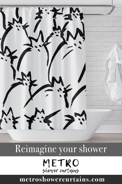 Cats Everywhere Shower Curtain