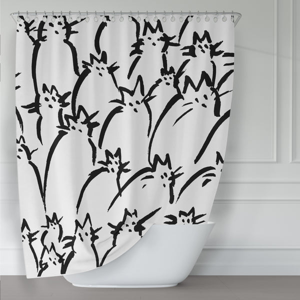 Cats Everywhere Shower Curtain