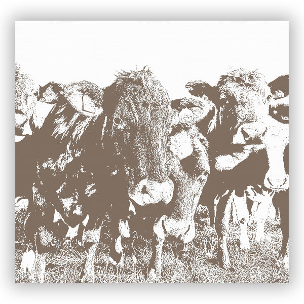 Brown Cows Shower Curtain