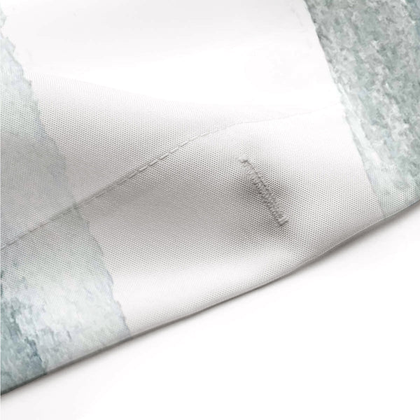 Slate Gray Blue on White Watercolor Giant Drip Art Shower Curtain