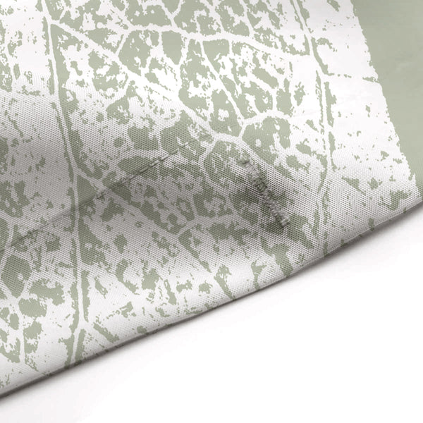 Sage Green Leaves Monchromatic Print Shower Curtain