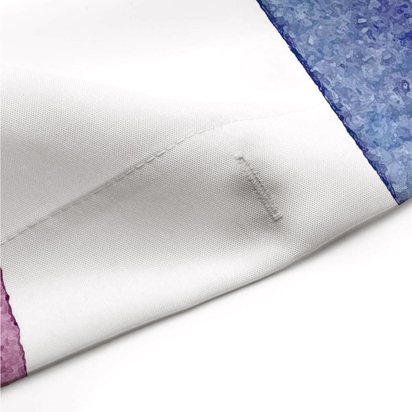 Magenta Pink and Cobalt Blue Watercolor Streaks Shower Curtain