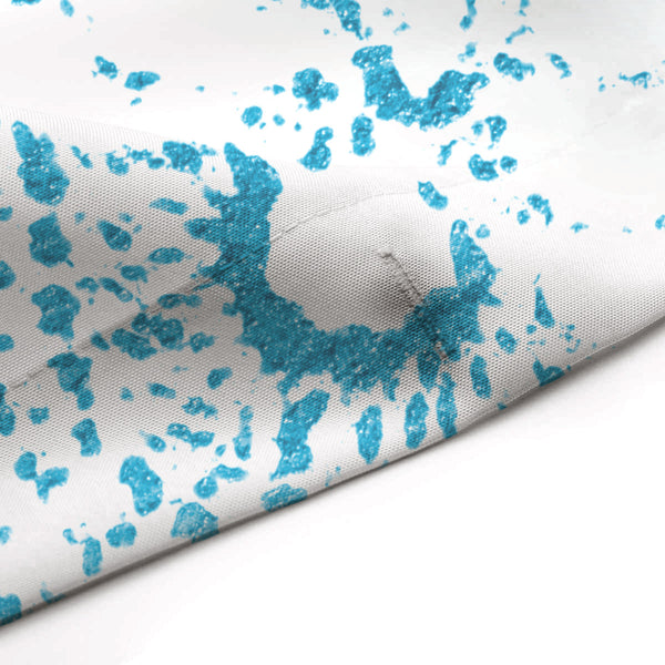Tropical Teal Ombre & Lace Mandala Tropical Beach Chic Shower Curtain