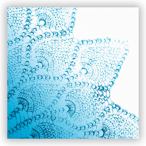 Tropical Teal Ombre & Lace Mandala Tropical Beach Chic Shower Curtain