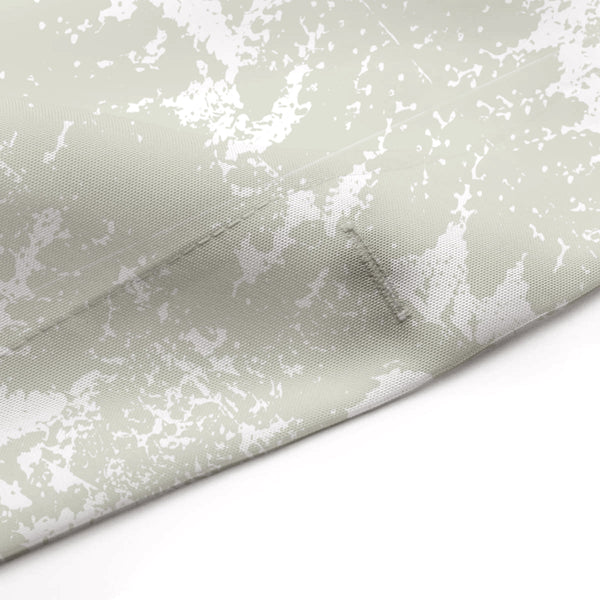 Beige and White Light Fern Texture Pattern Fabric Shower Curtain - Metro Shower Curtains