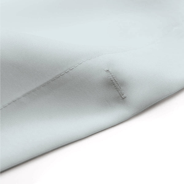 Birds in a Tree Shower Curtain - Black Silhouette on Gray / Sky Blue Background