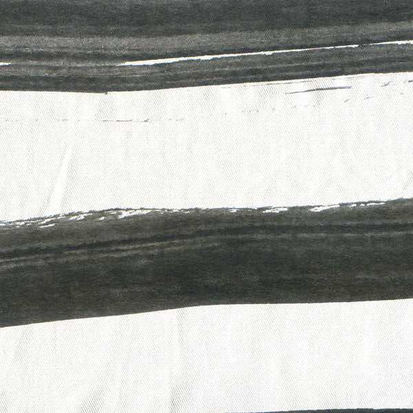 Zen Charcoal Black Stripes Shower Curtain