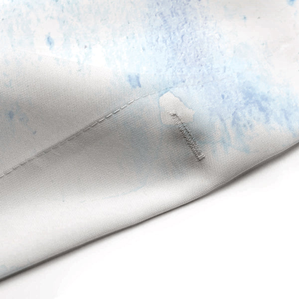 Etherial Blue & Green Watercolor Shower Curtain for Modern Coastal Bathroom - Metro Shower Curtains