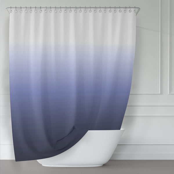 Indigo Blue Ombre Shower Curtain