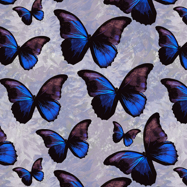 Purple and Blue Morpho Butterfly Shower Curtain - Metro Shower Curtains