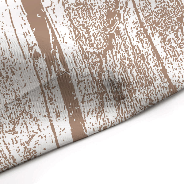 Burly Sienna Brown on White Driftwood Art Print Shower Curtain - Metro Shower Curtains