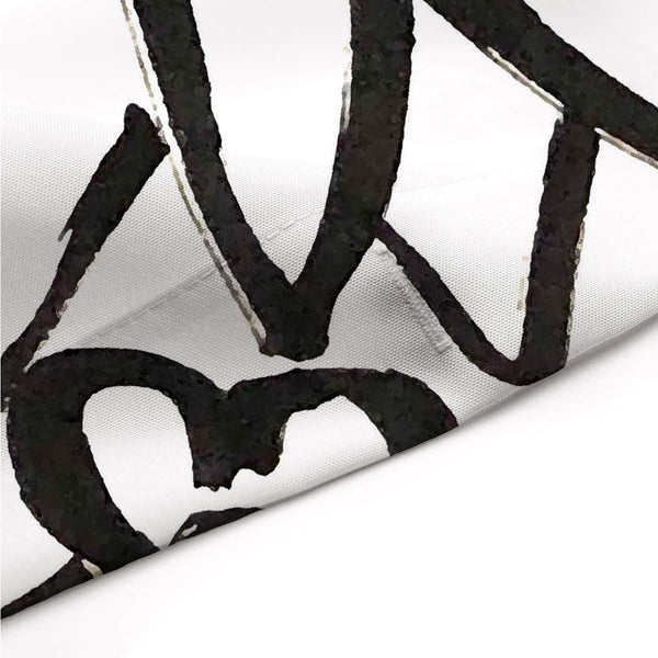 Black and White Flowers Coloring Page Shower Curtain