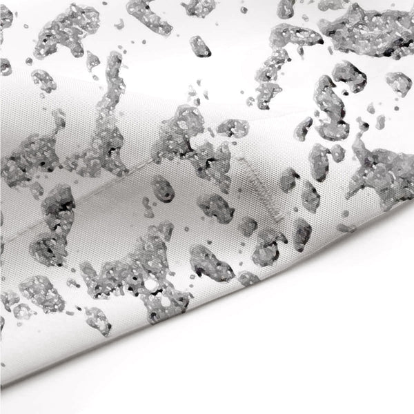 Bold Black and White Boho Paisley Shower Curtain