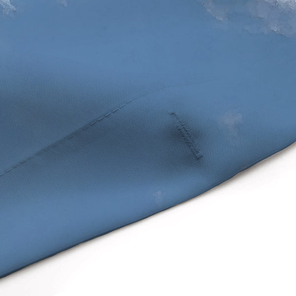 Clouds on a Summer Day Blue and White Fabric Shower Curtain - Metro Shower Curtains