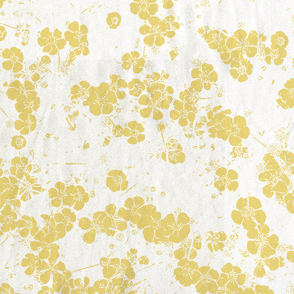 Field of Buttercups Yellow and White Art Print Shower Curtain - Metro Shower Curtains