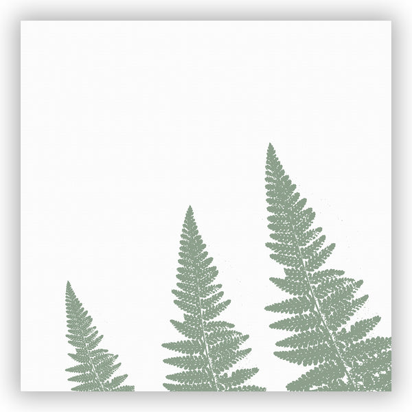 Green Woodland Ferns Spa Shower Curtain - Metro Shower Curtains