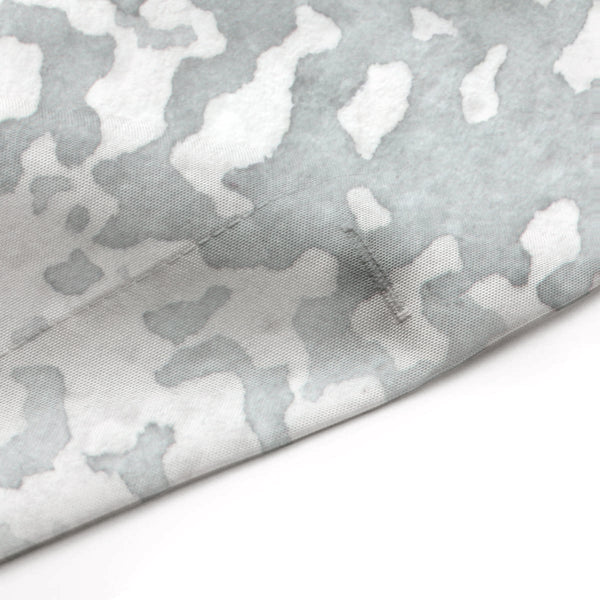 Gray and White Lace Mandala Watercolor Print Shower Curtain - Metro Shower Curtains