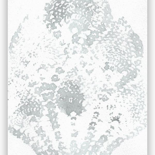 Gray and White Lace Mandala Watercolor Print Shower Curtain - Metro Shower Curtains