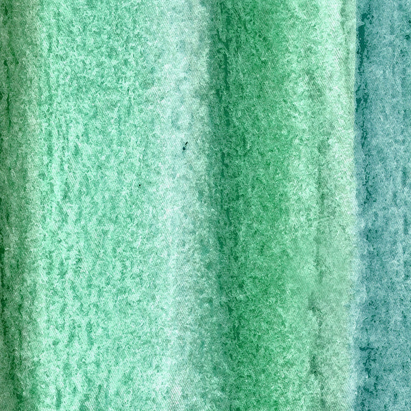 Emerald Green Watercolor Stripes Rich Briliant Color Fabric Shower Curtain - Metro Shower Curtains