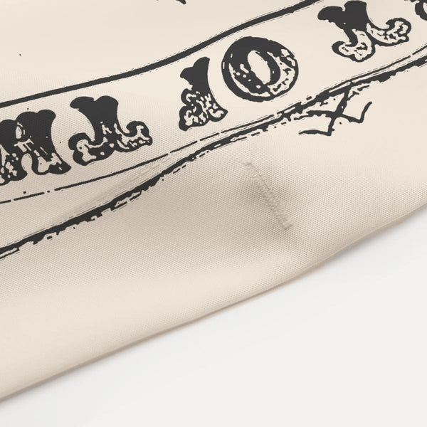 Farmhouse Chicken Vintage Print Beige on Cream Shower Curtain - Metro Shower Curtains