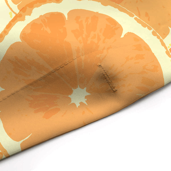 Oranges Citrus Mod Print Shower Curtain - Pattern of Orange Slices, Fun Bathroom Decor - Metro Shower Curtains