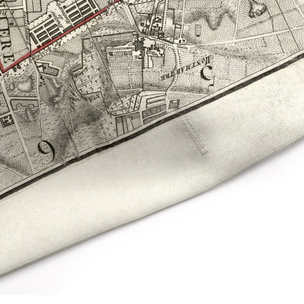 Vintage Map of Paris Shower Curtain - Metro Shower Curtains