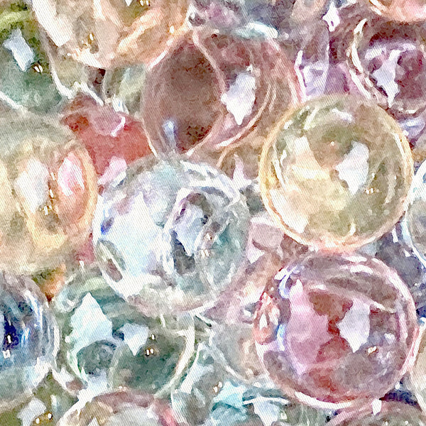 Pastel Water Beads Shower Curtain for Whimsical Kids Bathroom - Metro Shower Curtains