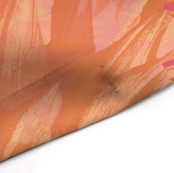 Peach and Pink Dahlia Floral Shower Curtain - Metro Shower Curtains