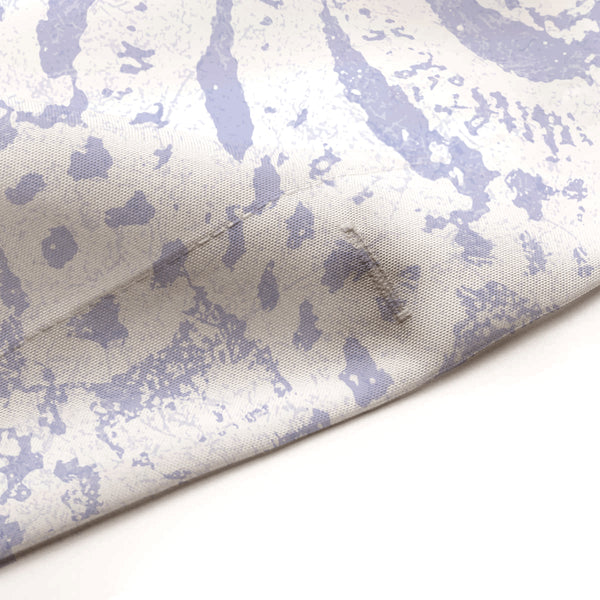 Periwinkle and White Lace Mandala Shower Curtain - Metro Shower Curtains