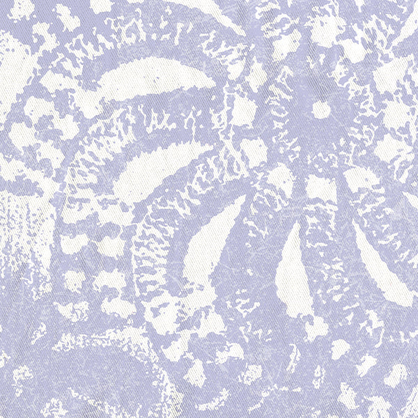 Periwinkle and White Lace Mandala Shower Curtain - Metro Shower Curtains