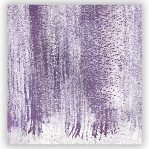 Lavender Purple Watercolor Stripes Shower Curtain