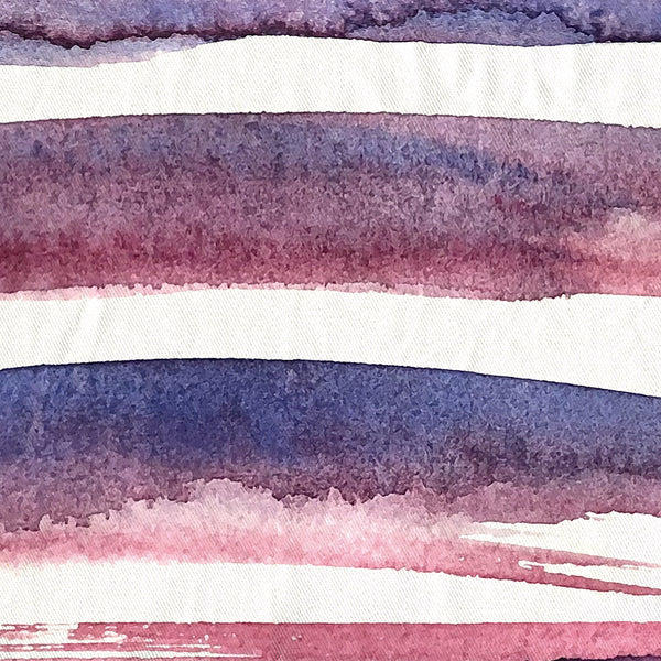 Maroon and Blue Minimalist Brush Stroke Shower Curtain - Metro Shower Curtains