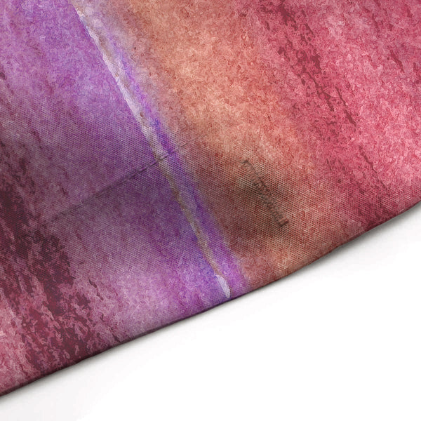 Burgundy Watercolor Stripes Abstract Art Shower Curtain - Metro Shower Curtains