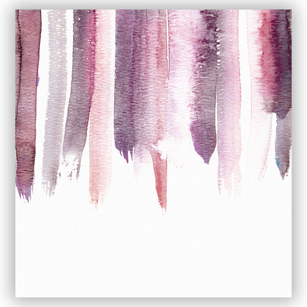 Burgundy Wine / Deep Reds Watercolor Rain Shower Curtain / Contemporary Design / Premium Fabric - Metro Shower Curtains