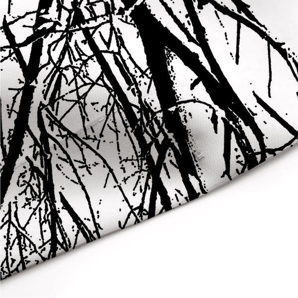 Black and White Trees in Winter Shower Curtain