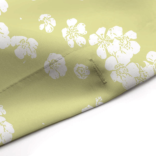 Retro Spring Green Wildflower Meadow Shower Curtain - Metro Shower Curtains