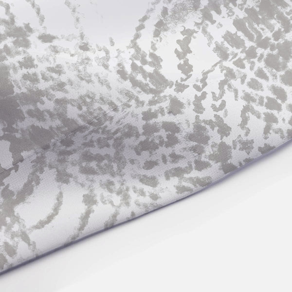 Warm Gray and White Rustic Spiral Pattern Farmhouse Shower Curtain - Metro Shower Curtains