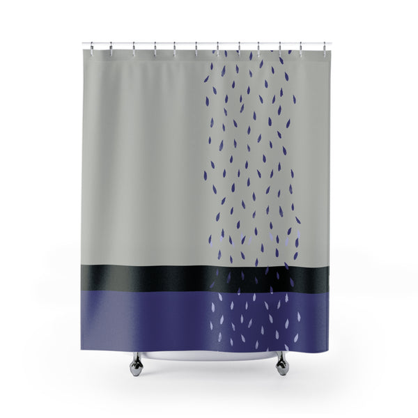 Raindrop Cascade Shower Curtain