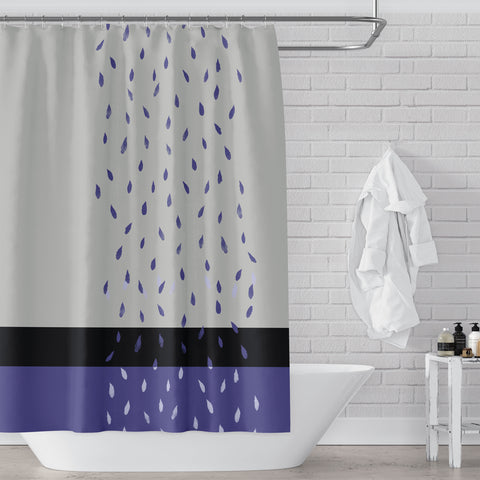 Raindrop Cascade Shower Curtain