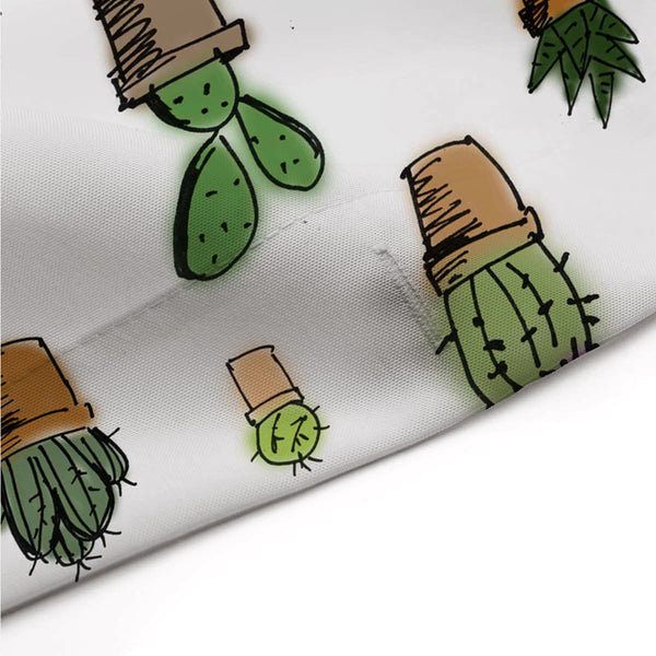 Cactus Doodles Shower Curtain