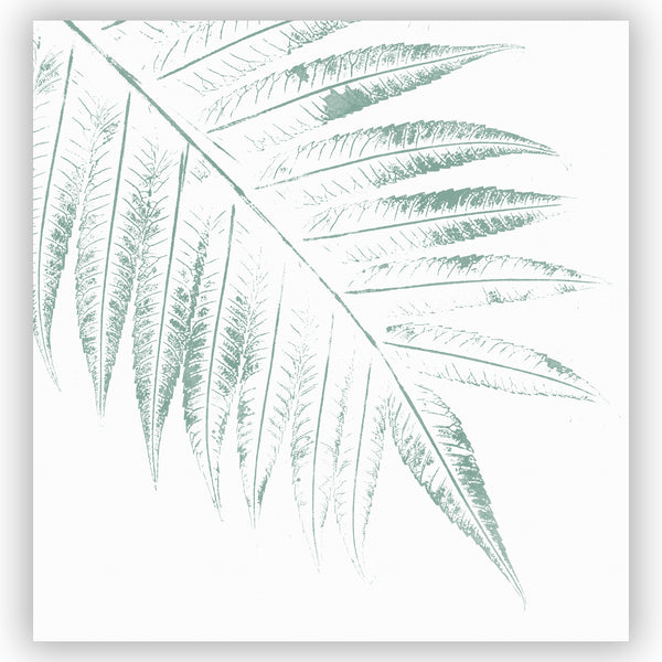 Giant Green Leaves - Botanical Print Spa Shower Curtain