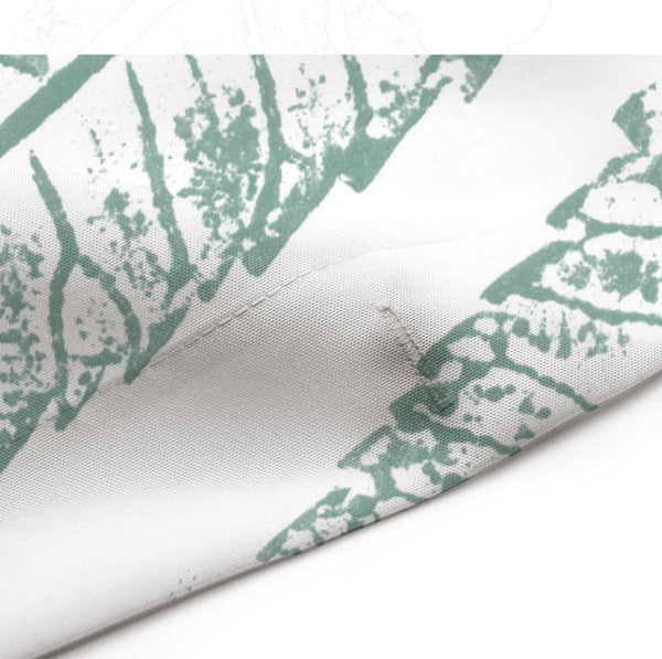 Giant Green Leaves - Botanical Print Spa Shower Curtain