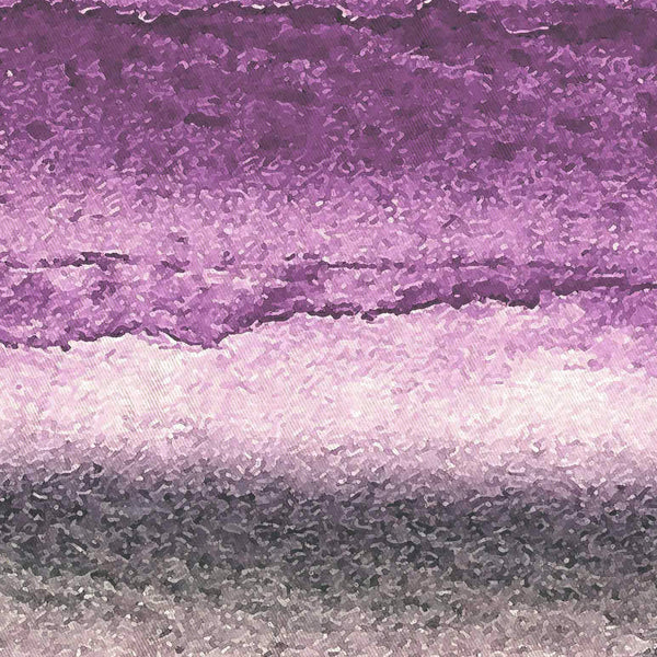 Regal Purple & Charcoal Gray Watercolor Brush Stripes Shower Curtain