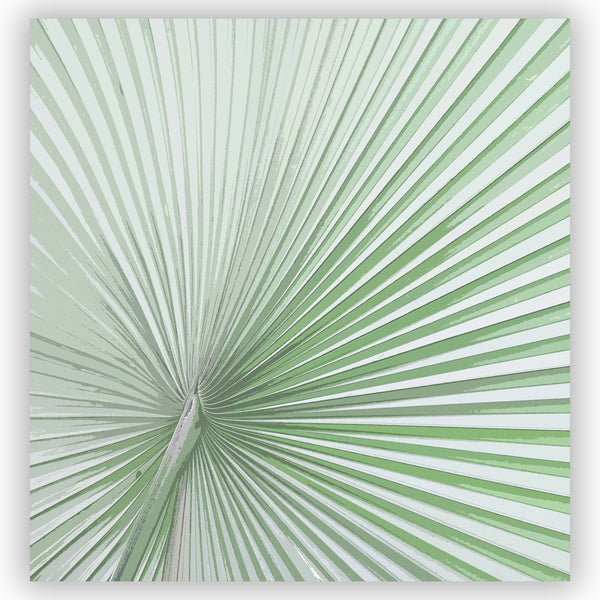 Light Green Palmetto / Tropical Palm Leaf Shower Curtain