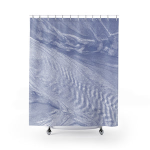 Blue Beach Sandscape Shower Curtain