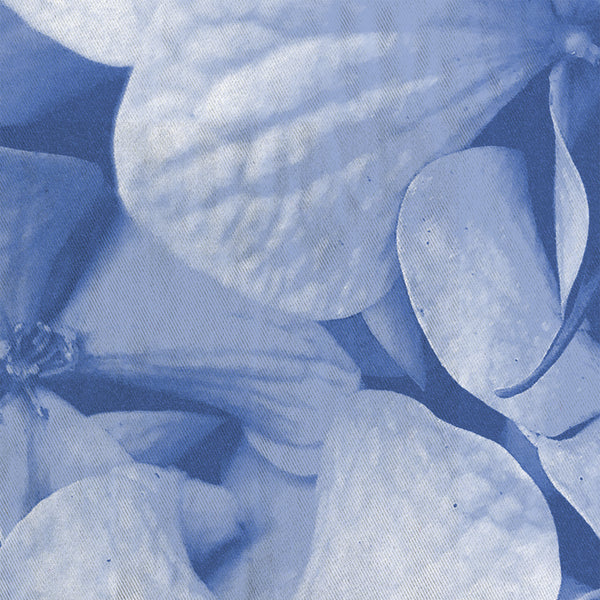 Blue Hydrangeas Large-Scale Floral Art Print Shower Curtain - Metro Shower Curtains