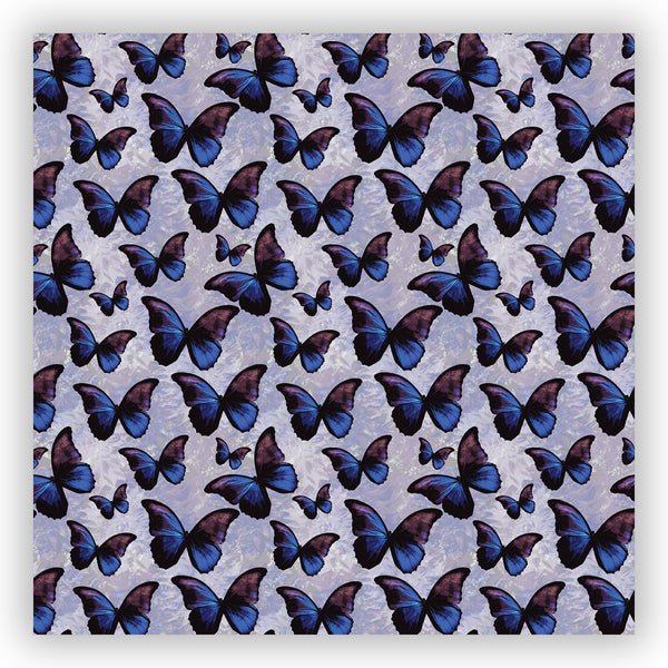 Purple and Blue Morpho Butterfly Shower Curtain - Metro Shower Curtains